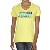 Ladie's V-Neck T-Shirt - Rons Cichlids